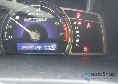 2010 Honda Civic Hybrid z USA, uszkodzony, nr VIN JHMFA3F2XAS003896